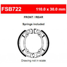 FSB722 Тормозные колодки барабанные MOTO, коробка 2 шт