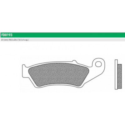 FD0193X01 Тормозные колодки для APRILIA,  HONDA, KAWASAKI, SUZUKI, YAMAHA (FDB892P) NEWFREN