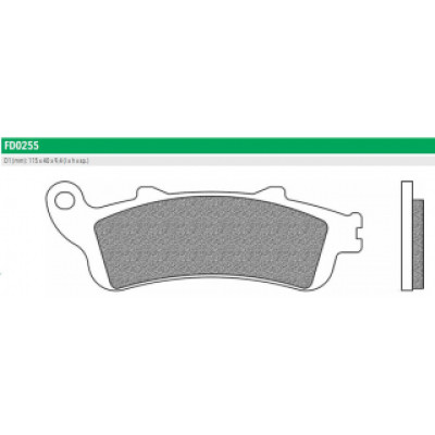 FD0255TS Тормозные колодки дисковые мото ROAD TOURING SINTERED (FDB2075ST) NEWFREN