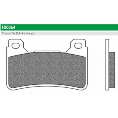 FD0364TS Тормозные колодки дисковые мото ROAD TOURING SINTERED (FDB2181ST) NEWFREN