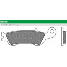 FD0411X01 Тормозные колодки дисковые мото OFFROAD DIRT RACE SINT (FDB2219SG) NEWFREN