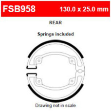 FSB958A Тормозные колодки барабанные MOTO, коробка 2 шт ()FSB958EF