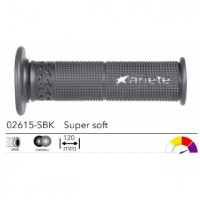 02615-SBK грипсы 2шт ESTORIL ROAD GRIPS BLACK-WHITE SUPER SOFT L.120mm