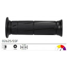 02625/SSF грипсы 2шт ROAD GRIPS KAWASAKI BLACK SOFT OPEN L.120mm