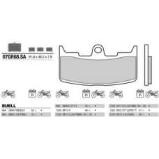 07GR68SA колодки тормозные МОТО