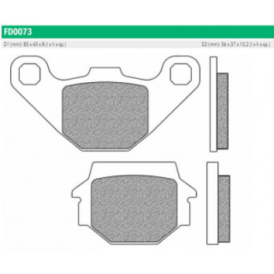FD0073BT Тормозные колодки для APRILIA, GASGAS, KAWASAKI, KTM, SUZUKI, YAMAHA (FDB314P) NEWFREN