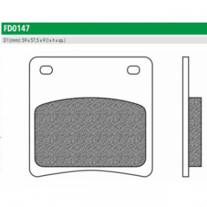 FD0147BT Тормозные колодки для SUZUKI GSX, SUZUKI VX (FDB569P) NEWFREN