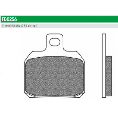 FD0256BT Тормозные колодки дисковые мото ROAD TOURING ORGANIC (FDB2074P) NEWFREN