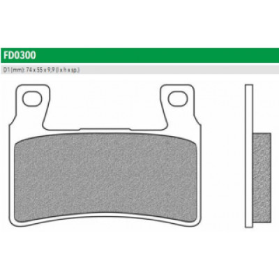 FD0300BT Тормозные колодки дисковые мото ROAD TOURING ORGANIC (FDB2079P FDB2114) NEWFREN