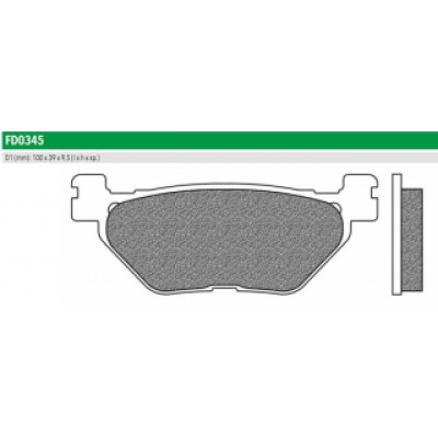 FD0345TS Тормозные колодки дисковые мото ROAD TOURING SINTERED (FDB2156ST) NEWFREN