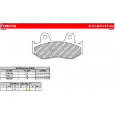 FDB2132EF Тормозные колодки дисковые MOTO, блистер 2 шт
