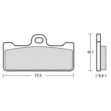 107A48602 M029Z04 Тормозные колодки Brembo Racing (FDB2007, FDB2123)