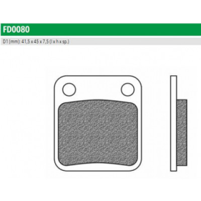 FD0080BD Тормозные колодки для HONDA THREE WHEELERS, KAWASAKI ATV, MOTRON, SUZUKI ATV, YAMAHA ATV.  (FDB250SG) NEWFREN