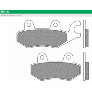 FD0163BT Тормозные колодки для KAWASAKI, SUZUKI, SUZUKI ATV, TRIUMPH, YAMAHA (FDB631P) NEWFREN