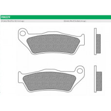 FD0229TS Тормозные колодки дисковые мото ROAD TOURING SINTERED (FDB2039ST) NEWFREN