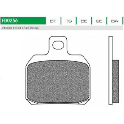FD0256TS Тормозные колодки дисковые мото ROAD TOURING SINTERED (FDB2074) NEWFREN
