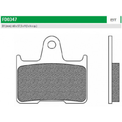 FD0347BT Тормозные колодки дисковые мото ROAD TOURING ORGANIC NEWFREN