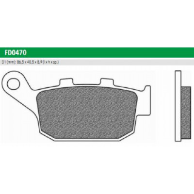 FD0470TS Тормозные колодки дисковые мото ROAD TOURING SINTERED (FDB2258ST) NEWFREN