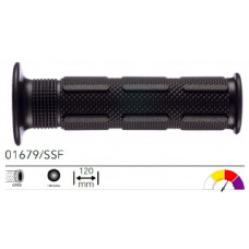 01679/SSF грипсы 2шт ROAD GRIPS KAWASAKI BLACK SUPER SOFT OPEN L.120mm
