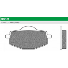 FD0124TS Тормозные колодки для GARELLI XO, GILERA RC, YAMAHA DT 125, XT 225, XT E 600  (FDB383P) NEWFREN