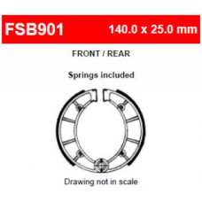 FSB901 Тормозные колодки барабанные MOTO, коробка 2 шт