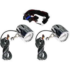 2001-2208, CUSTOM DYNAMICS, PROBEAM® LED HALO FOG LAMPS CHROME w/Clear lens | Universal | alt partnumbers: PB-FOG-UNV-C