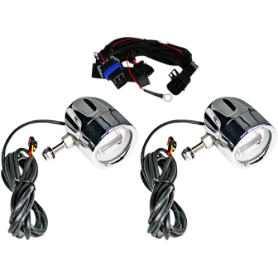 2001-2208, CUSTOM DYNAMICS, PROBEAM® LED HALO FOG LAMPS CHROME w/Clear lens | Universal | alt partnumbers: PB-FOG-UNV-C