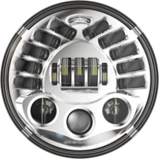 2001-2410, CUSTOM DYNAMICS, PROBEAM 7" HEADLIGHT INDIAN Adaptive GEN2 CHROME | alt partnumbers: PB-7A-IND-C
