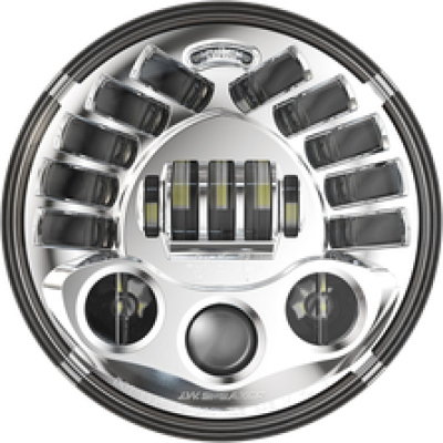 2001-2410, CUSTOM DYNAMICS, PROBEAM 7" HEADLIGHT INDIAN Adaptive GEN2 CHROME | alt partnumbers: PB-7A-IND-C