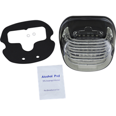 2010-1409, CUSTOM DYNAMICS, PROBEAM® TAILIGHT LED LOW PROFILE / Smoked Lens / With Bottom Window / Run-Stop | alt partnumbers: PB-TL-LPBW-S