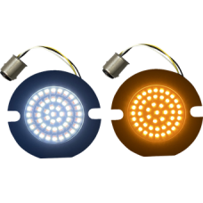 2020-1882, CUSTOM DYNAMICS, FRONT AMBER Turn/WHITE Run Dual-Color Genesis® 4 DYNAMIC CLUSTERS2™ 1157 LED INSERTS FLAT STYLE TURN | alt partnumbers: GEN-4-AW-1157T