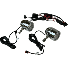 2040-3247, CUSTOM DYNAMICS, PROBEAM® LED HALO FOG LAMPS CHROME w/Clear Lens | '23.5+ Touring | alt partnumbers: PB-FOG-23-C