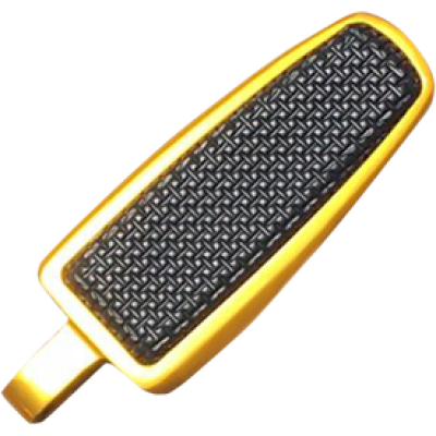 126-G-NR, CYCLESMITHS, Banana Board Footpegs - Gold