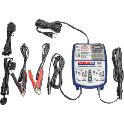 3807-0262, TECMATE, Optimate™ 3 Multi-Battery Charger/Maintainer - 2-Bank | alt partnumbers: TM-451