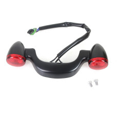 33-1000, Wyatt Gatling, Bullet Rear Light Bar LED w/red lens - MODELS W/O CENTRAL STOP - '14+ Black | alt partnumbers: 67800493