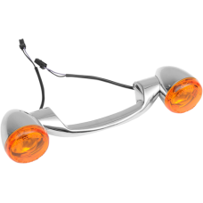 2020-0593, DRAG SPECIALTIES, Bullet Rear Light Bar - MODELS WITH CENTRAL STOP - Chrome