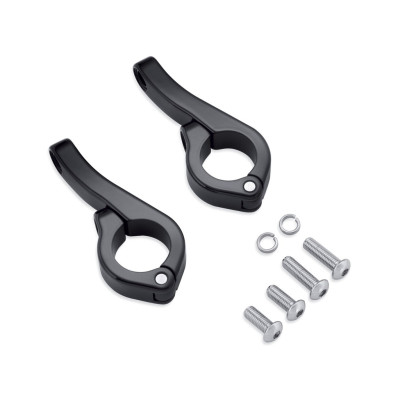 68000142, Harley-Davidson, FOG LAMP ENGINE BAR CLAMP LONG Black