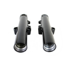 24-1368, vTwin Mfg, 49MM FORK SLIDER SET ASSY, BLACK | alt partnumbers: 45500172 AB 45500176 AB 45500175 AB