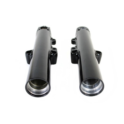 24-1368, vTwin Mfg, 49MM FORK SLIDER SET ASSY, BLACK | alt partnumbers: 45500172 AB 45500176 AB 45500175 AB