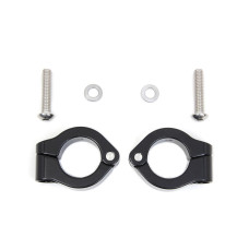 31-1350, vTwin Mfg, FOG LAMP ENGINE BAR CLAMP SHORT BLACK | alt partnumbers: 68000141 77717B