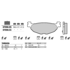 Brembo 07059 колодки тормозные МОТО(FDB2200)