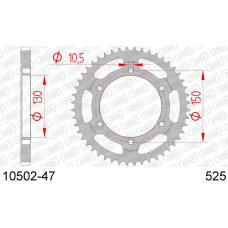 10502-47 звезда задняя (ведомая) стальная , 525, AFAM (JTR300.47)