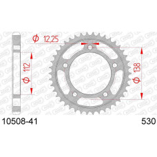10508-41 звезда задняя (ведомая) стальная , 530, AFAM (JTR302.41)