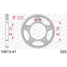 10613-41 звезда задняя (ведомая) стальная , 525, AFAM (JTR1304.41)