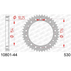 10801-44 звезда задняя (ведомая) стальная , 530, AFAM (JTR1340.44)