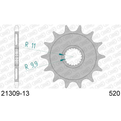 21309-13 звезда передняя (ведущая) стальная , 520, AFAM (JTF1590.13)