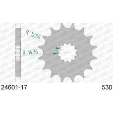 24601-17 звезда передняя (ведущая) стальная , 530, AFAM (JTF517.17)