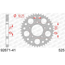 92671-41 звезда задняя (ведомая) стальная, 525, AFAM