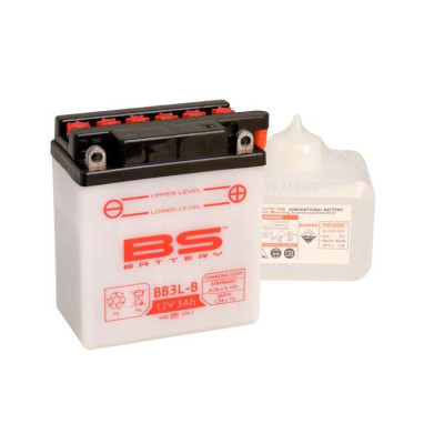 BB3L-B Аккумулятор BS , 12В, 3 Ач 98x56x110, обратная ( -/+ ), (YB3L-B)