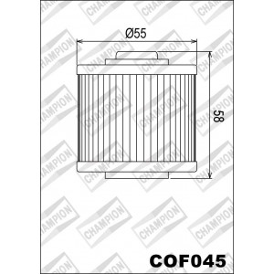 COF045 фильтр масляный МОТО (зам.X302)